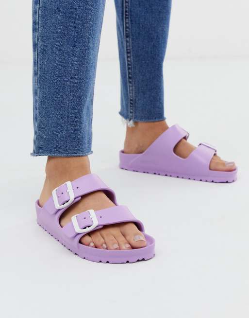 Sandalias de goma EVA en lila de Birkenstock ASOS