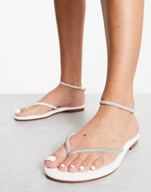 Sandalias blancas online novia