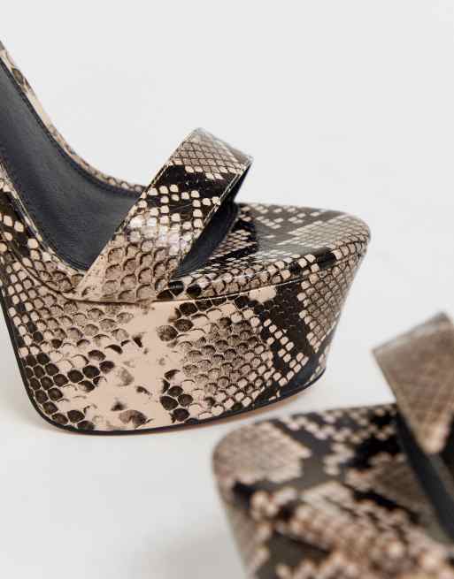 Sandalias serpiente online plataforma