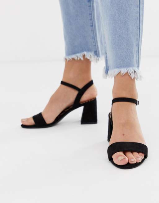 Sandalias de discount tacon cuadrado bajo