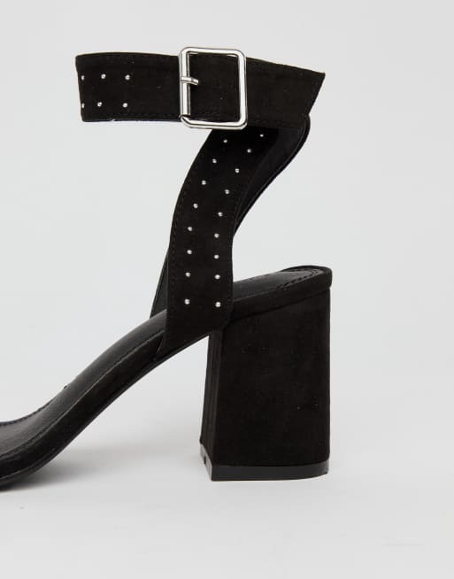 Sandalias de tacón cuadrado con tachuelas de | ASOS