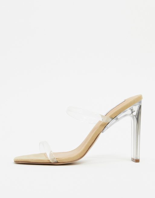 Sandalias de vinilo discount transparente