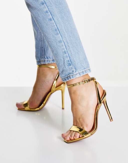 Sandalias doradas asos store