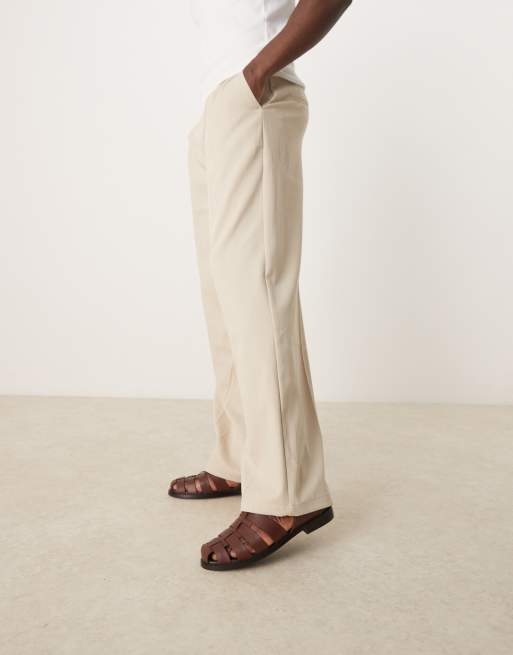 Sandalias estilo gladiador en cuero marrón de ASOS DESIGN, 4 de 4