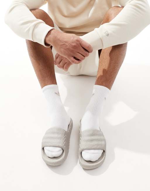 Sandalias marrón neutro adilette 22 de adidas Originals