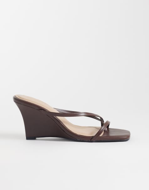 Sandalias marrones con cuña Darby de RAID - view 1