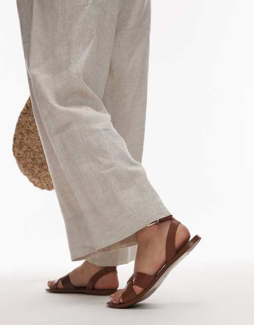 Sandalias Planas Mango Sandalia Blanca Mango Sandalias Romanas