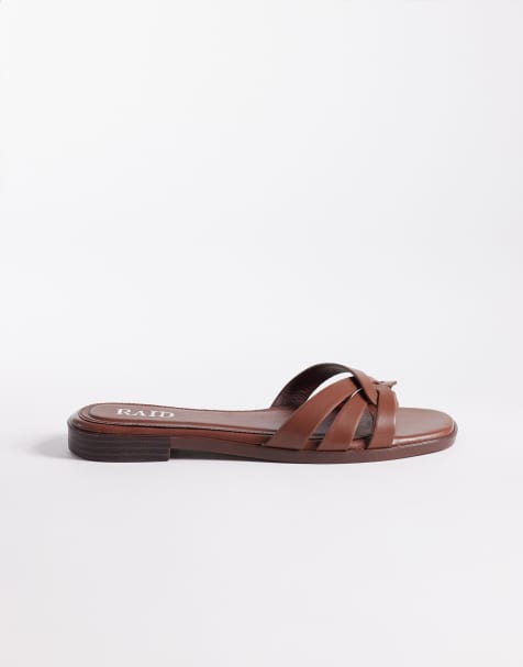 Sandalias marrones planas Toffee de RAID - view 1
