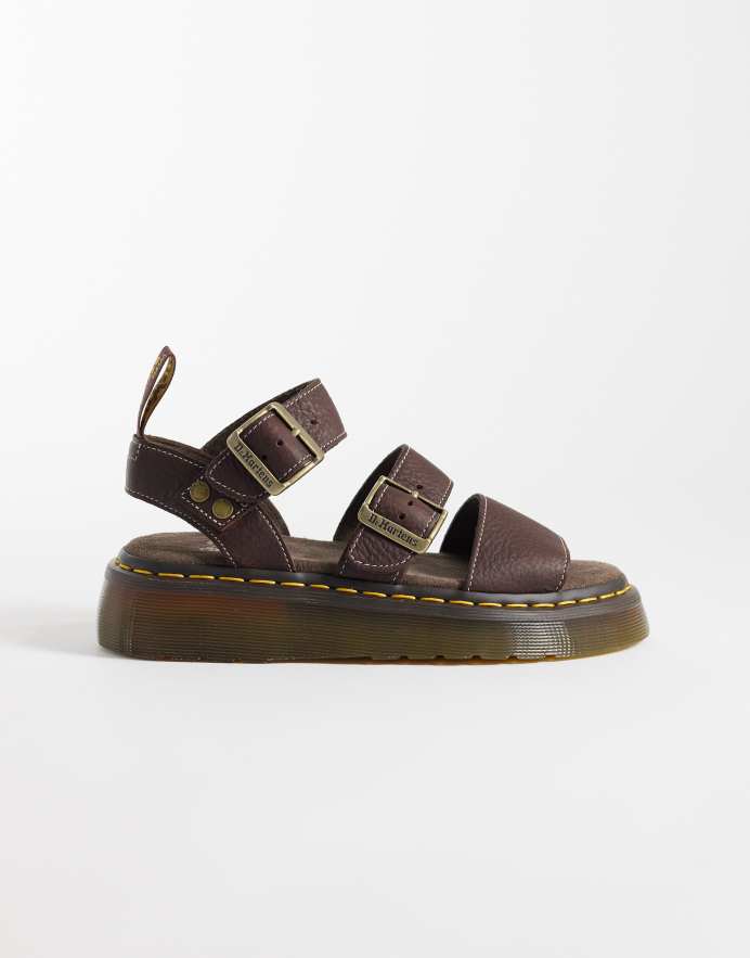 Dr. Martens Sandalias marrones Quad Gryphon de