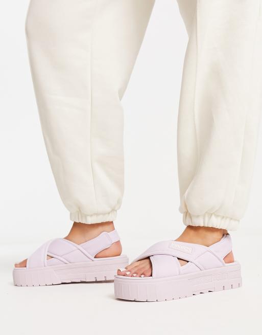 Contiene arrepentirse Descanso Sandalias moradas Mayze de PUMA | ASOS