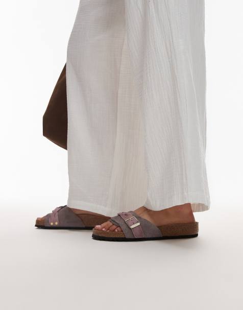 Sandalias morado descolorido con detalle trenzado Oita de Birkenstock - view 1