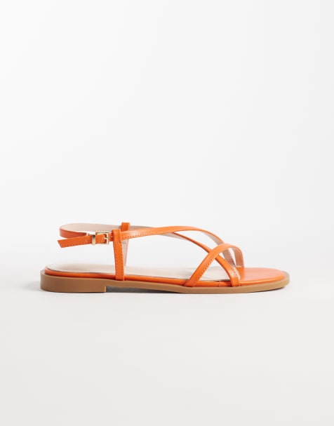 Sandalias naranjas planas Aluna de Raid - view 1