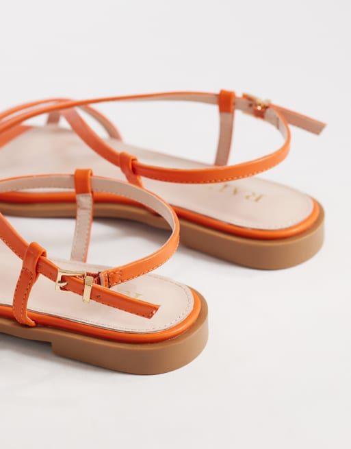 Sandalias naranjas planas Aluna de Raid, 4 de 4