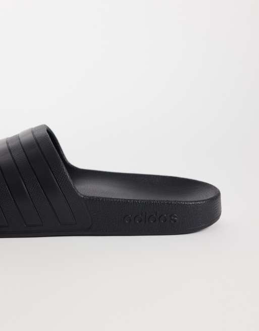 Sandalias negras Adilette Aqua de adidas Training, 3 de 4