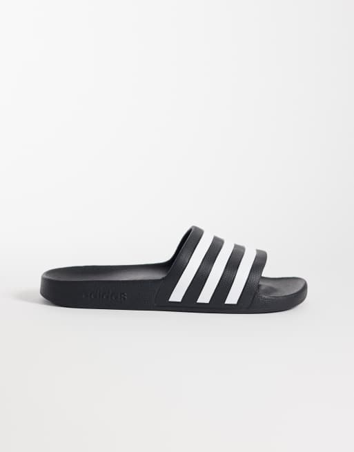 Sandalias negras Adilette Aqua de adidas Training, 2 de 4