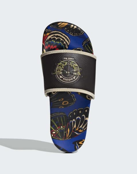 Sandalias negras Adilette Comfort de adidas Performance - view 1