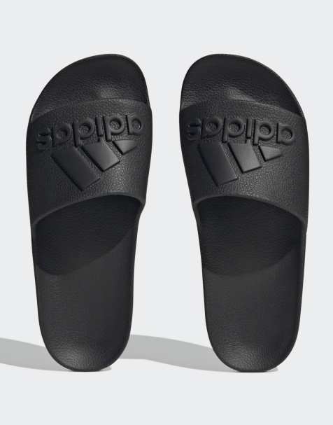 Sandalias negras Aqua Adilette de adidas Performance - view 1