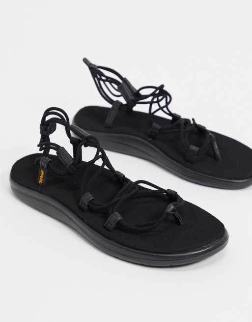 Sandalias Negras Con Cordones Voya Infinity De Teva Asos