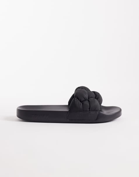 Sandalias negras con detalle trenzado de Tommy Jeans - view 1