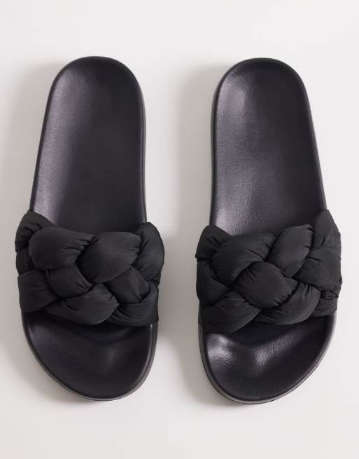 Sandalias negras con detalle trenzado de Tommy Jeans, 4 de 4