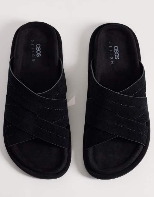 Sandalias negras con diseño de tiras cruzadas de ASOS DESIGN, 2 de 4