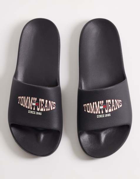Sandalias negras con logo de Tommy Jeans - view 1