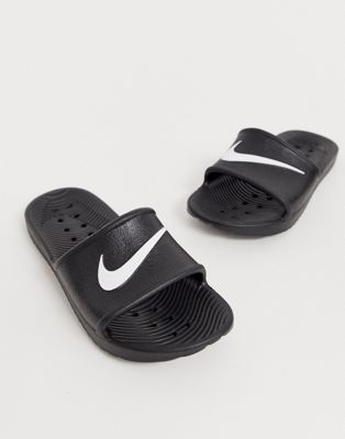 Sandalias negras con logo Kawa de Nike | ASOS