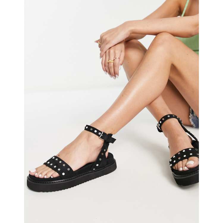 Sandalias discount tachuelas plataforma