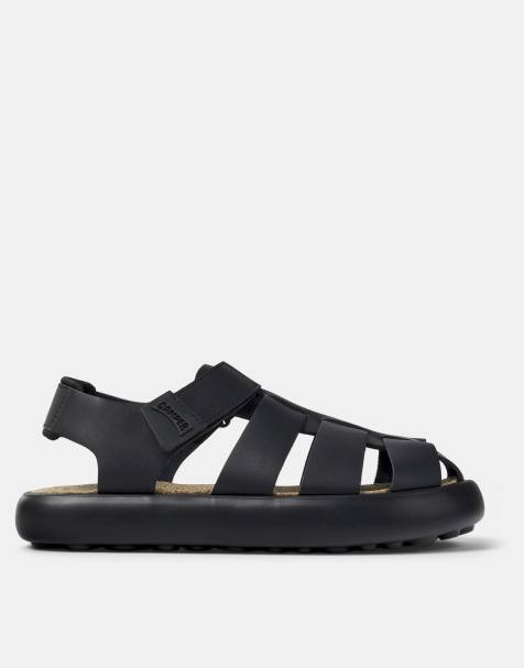 Sandalias negras con tira talonera de cuero de Camper - view 1
