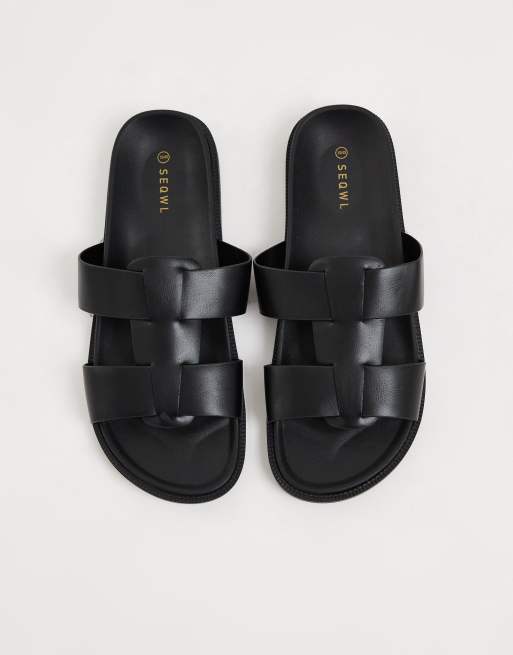 Sandalias negras de estilo gladiador Kidman de SEQWL , 2 de 4