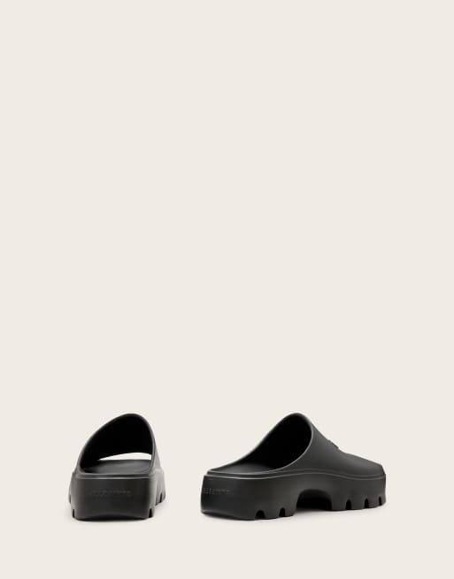 Sandalias negras de goma con plataforma Eclipse de AllSaints, 3 de 4