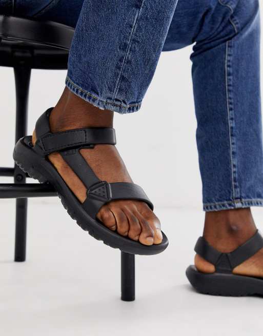 Sandalias Negras De Goma Eva Hurricane Drift De Teva Asos