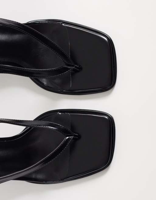 Sandalias negras de tacón de Glamorous, 3 de 4