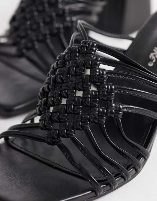Sandalias negras de tacón grueso de Public Desire, 4 de 4