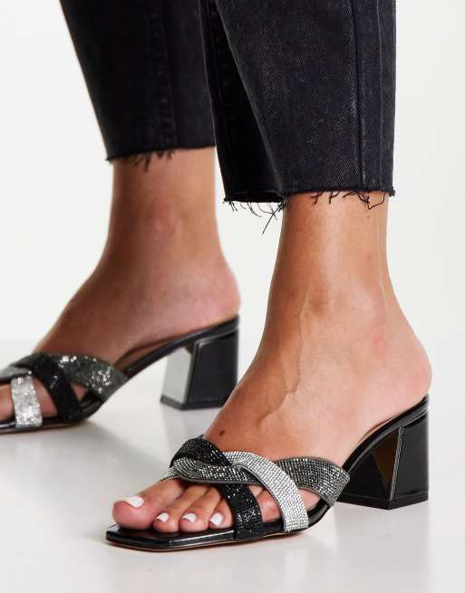 Sandalias negras de tacón Qeibeth de ALDO ASOS