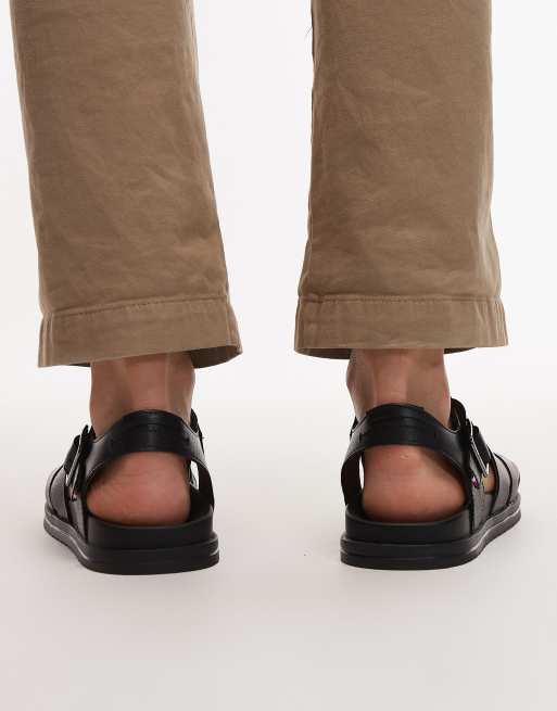 Sandalias negras estilo cangrejeras de Tommy Hilfiger, 2 de 4