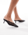 Sandalias negras estilo mules de tacón bajo de malla de London Rebel - view 1