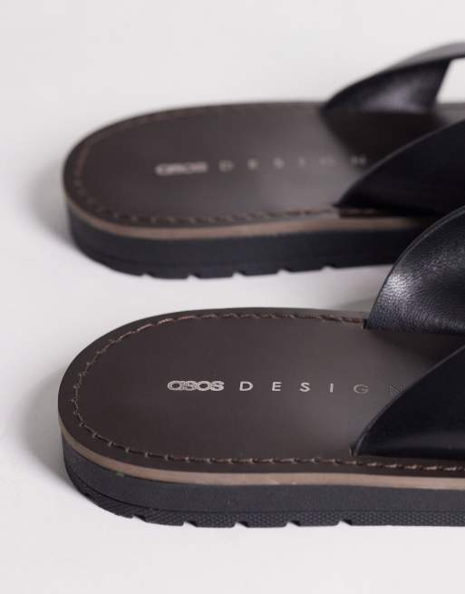 Sandalias negras estilo romano con detalle de hebilla Franklin de ASOS DESIGN, 3 de 4