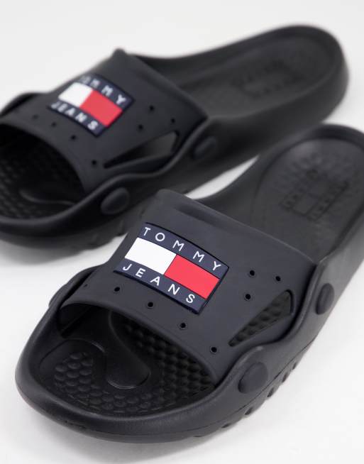 Sandalias negras heritage tommy jeans de Tommy Hilfiger