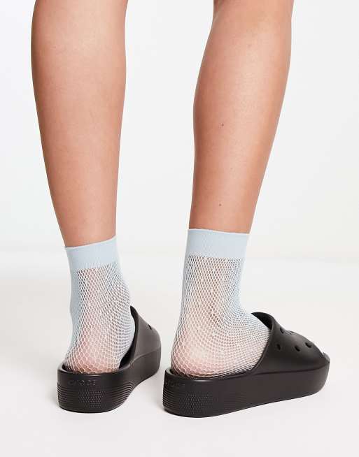 Sandalias negras sin cierres con plataforma de Crocs | ASOS