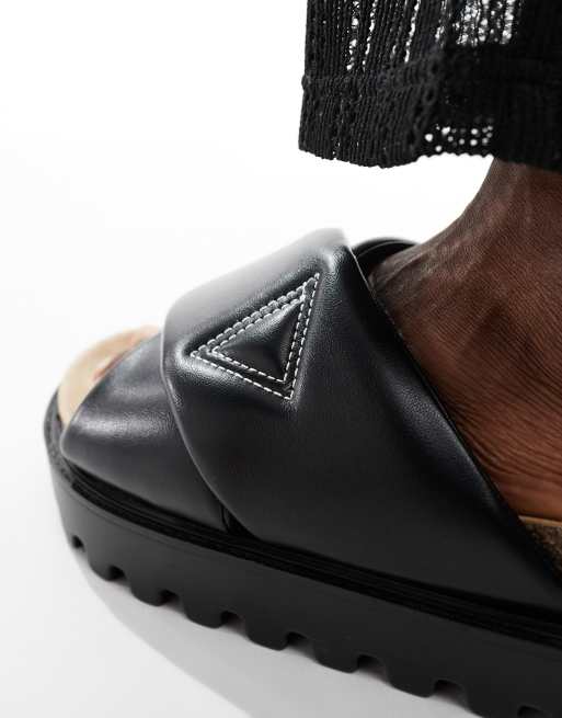 Sandalias negras sin cierres con suela gruesa de ASOS DESIGN, 3 de 4