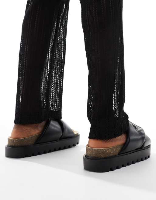Sandalias negras sin cierres con suela gruesa de ASOS DESIGN, 4 de 4