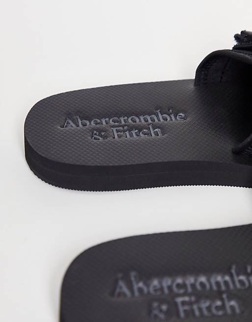 Sandalias negras utilitarias con correas de Abercrombie & Fitch ASOS
