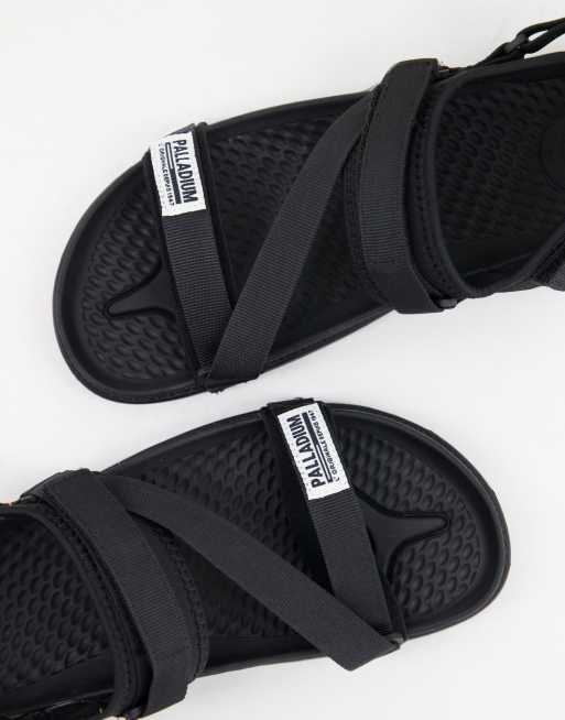 Sandalias negros con diseño de tiras de EVA Solea de Palladium, 3 de 4