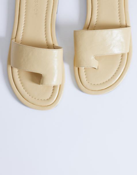 Sandalias planas color crema Sandra de Topshop - view 1
