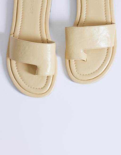 Sandalias planas color crema Sandra de Topshop