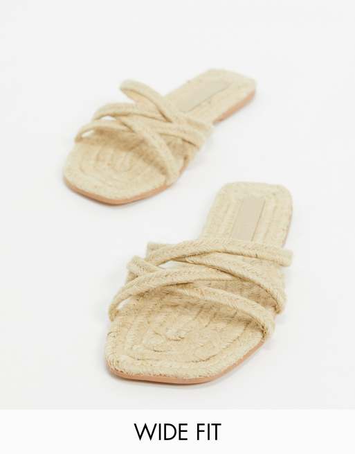 Sandalias de best sale esparto planas