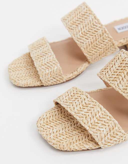 Sandalias planas de rafia Jaron de Steve Madden, 4 de 4