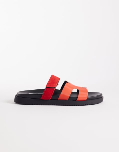 Sandalias rojas con correas de satén Missile de Steve Madden - view 1