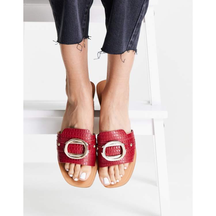 Sandalias rojas online asos